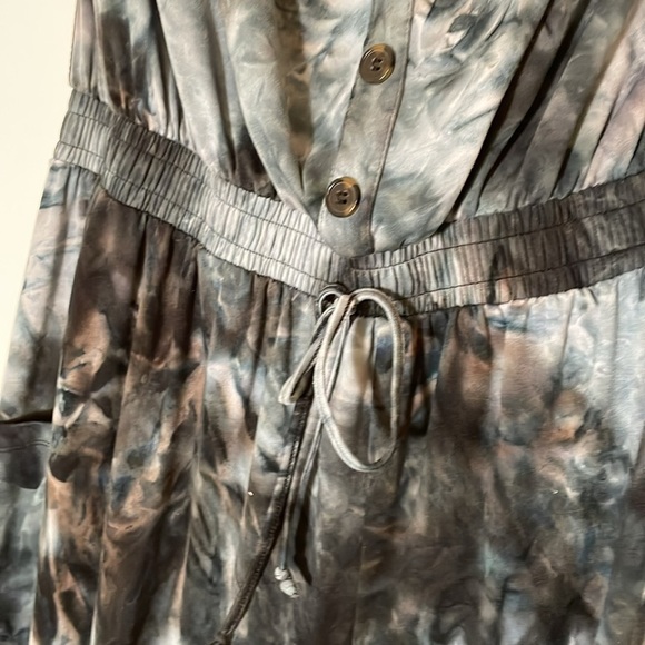 Plus Size Tie Dye Strapless Jumpsuit 3XL #435 - Picture 3 of 11